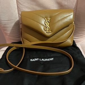 Authentic YSL Toy Lou Lou in Quilted Leather